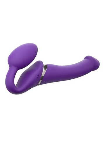 Frekke sexleketøy - Strap-on-me vibrerende strap-on M lilla - bilde 2