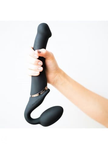 Dildo - Strap-on-me vibrerende strap-on M sort - bilde 5
