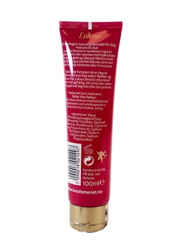 Glidemiddel - Luksus Sensitiv glid tube 100 ml - bilde 2