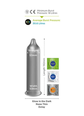 Kondomer - Kondom EXS Nano Thin 12 pk - bilde 2