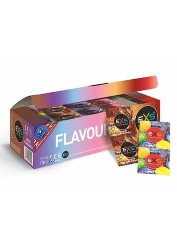 Kondomer - Kondomer EXS Mixed Flavours 144 pk - bilde 1