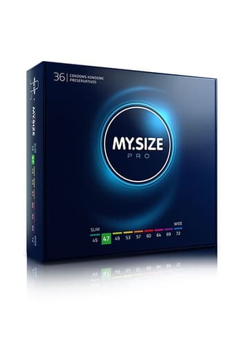 Kondomer - Kondomer MySize PRO 47 mm 36 pk - bilde 1