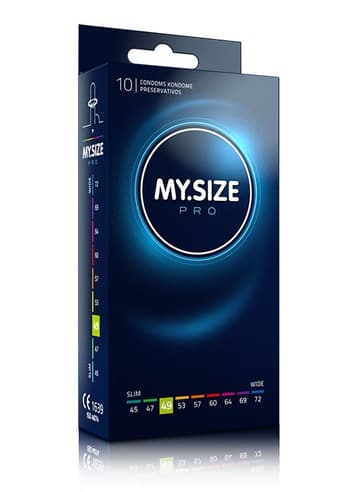 Kondomer - Kondomer MySize PRO 49 mm 10 pk - bilde 1