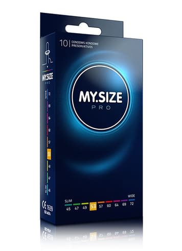 Kondomer - Kondomer MySize PRO 53 mm 10 pk - bilde 1
