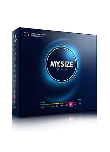 Kondomer - Kondomer MySize PRO 64 mm 36 pk - bilde 1