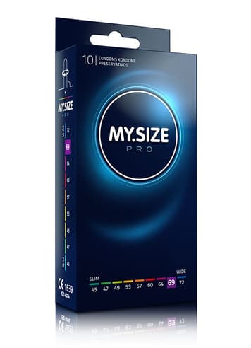 Kondom - Kondomer MySize PRO 69 mm 10 pk - bilde 1