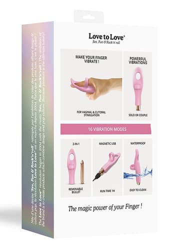 Vibrator - Fingervibrator Tickle Me rosa - bilde 9