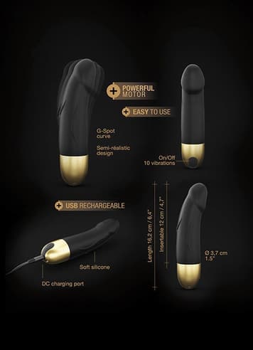 Vibrator - Naturtro vibrator sort S Dorcel - bilde 5