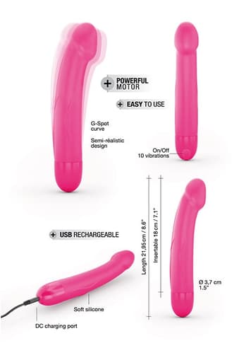 Vibrator - Naturtro vibrator rosa M Dorcel - bilde 4