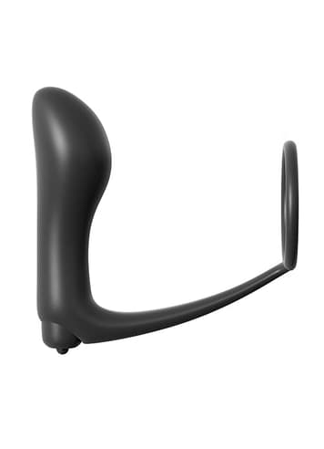 Analsex - Vibrerende buttplug med penisring - bilde 2