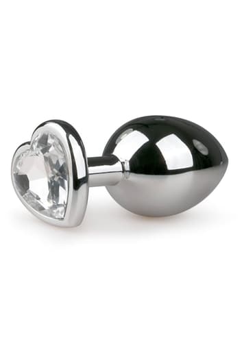 Analsex - EasyToys buttplug med diamant no. 7 sølv - bilde 1