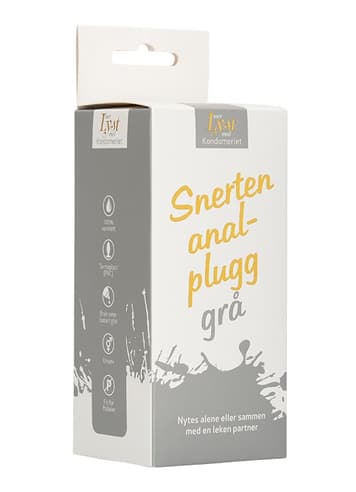 Analsex - Mer Lyst Snerten analplugg grå - bilde 5