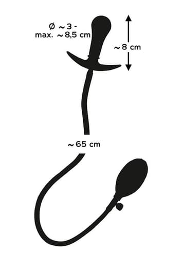 Analsex - Analplugg med kule oppblåsbar - bilde 6
