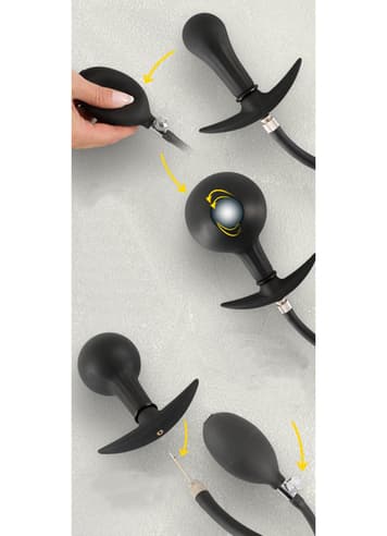 Analsex - Analplugg med kule oppblåsbar - bilde 8