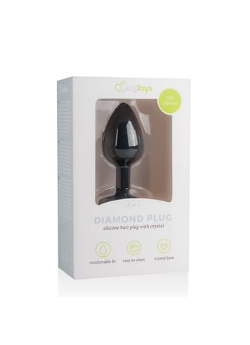 Analsex - EasyToys buttplug med diamant S - bilde 4