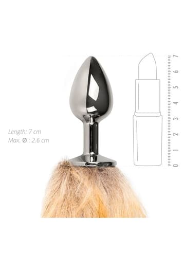 Analsex - EasyToys Fox Tail buttplug No.1 sølv - bilde 3