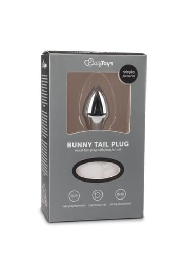 Analsex - EasyToys Bunny Tail buttplug No.1 sølv - bilde 3