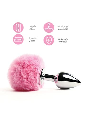 Analsex - Buttplug Bunny Tails FeelzToys rosa - bilde 2