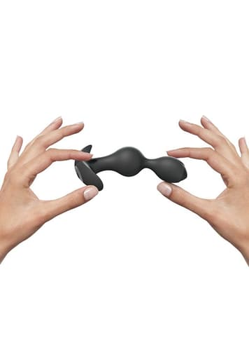 Analsex - Vibrerende analplugg Twinny Bud sort - bilde 2