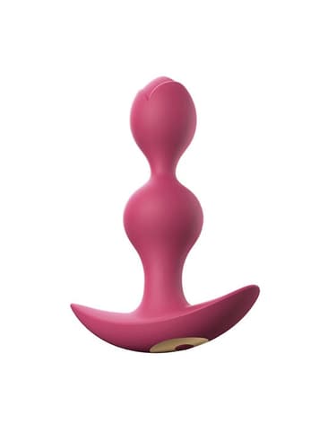 Analsex - Vibrerende analplugg Twinny Bud rosa - bilde 1