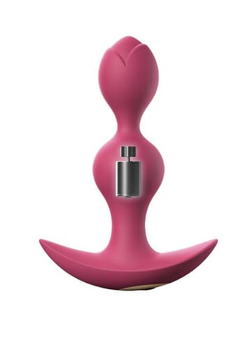 Analsex - Vibrerende analplugg Twinny Bud rosa - bilde 3