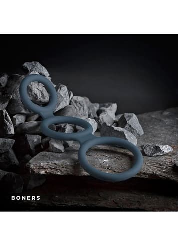 Sexleketøy for menn - Boners trippel penisring - bilde 2