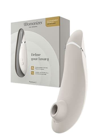 Sexleketøy for henne - Womanizer Premium 2 lysegrå - bilde 2