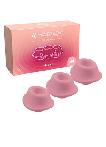 Tilbehør - Womanizer reservehetter 3 x rosa M - bilde 1