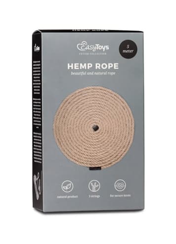 Frekke sexleketøy - EasyToys bondagetau hemp 5 meter - bilde 4