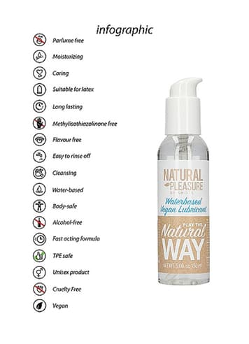 Glidemiddel - Glidemiddel vannbasert vegansk 150 ml - bilde 4