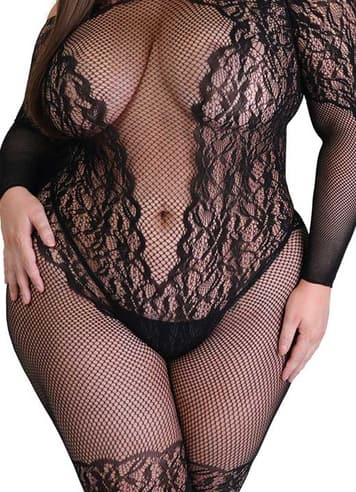 Sexy undertøy - Fifty Shades catsuit Plus Size Curve - bilde 3