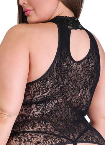 Sexy undertøy - Fifty Shades minikjole Plus Size Curve - bilde 6