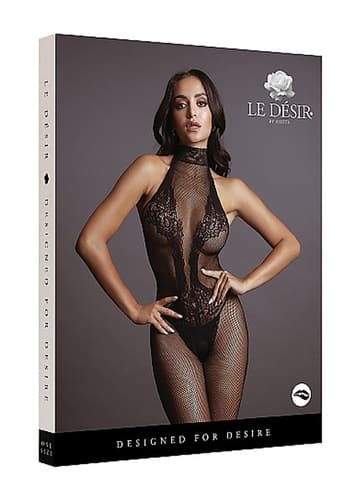 Sexy undertøy - Catsuit Le Desir Fishnet and Lace - bilde 5