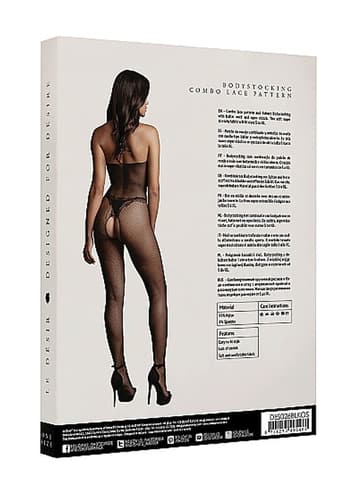 Sexy undertøy - Catsuit Le Desir Fishnet and Lace - bilde 6
