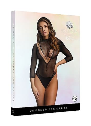 Sexy undertøy - Nettingbody Le Desir sort One Size - bilde 5