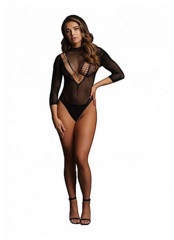 Sexy undertøy - Nettingbody Le Desir sort One Size - bilde 3