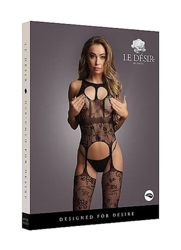 Sexy undertøy - Catsuit Le Desir Lace Suspender - bilde 3