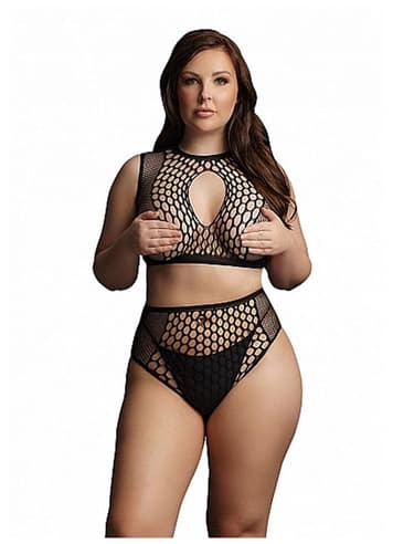Sexy undertøy - Undertøysett Le Desir Key-Hole Plus Size - bilde 2