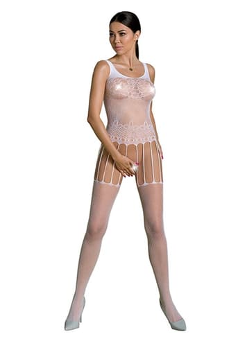 Sexy undertøy - Catsuit Passion Eco 01 hvit - bilde 1