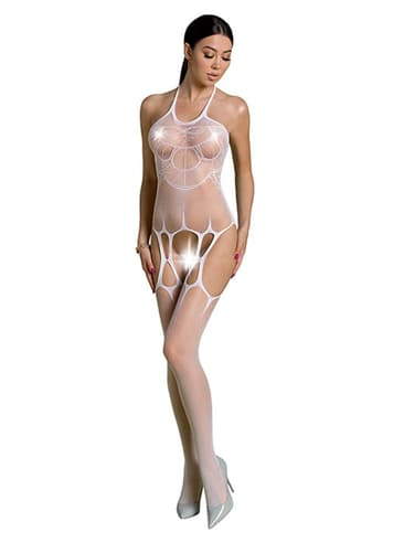 Sexy undertøy - Catsuit Passion Eco 02 hvit - bilde 1
