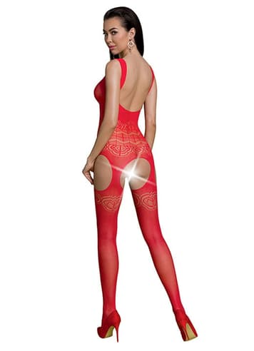 Sexy undertøy - Catsuit Passion Eco 05 rød - bilde 2