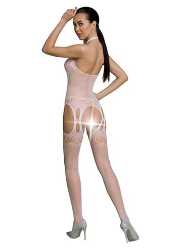 Sexy undertøy - Catsuit Passion Eco 06 hvit - bilde 2