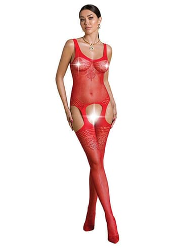 Sexy undertøy - Catsuit Passion Eco 08 rød - bilde 1