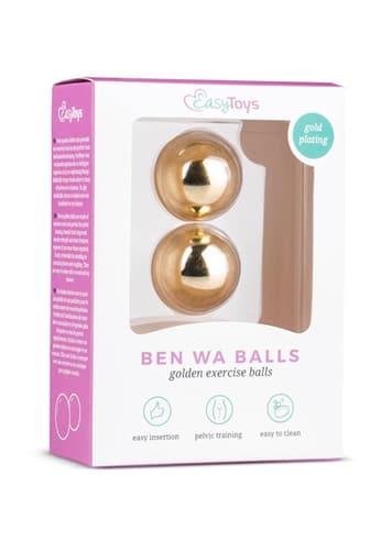 Sexleketøy for henne - EasyToys vaginakuler Ben Wa gull - bilde 2