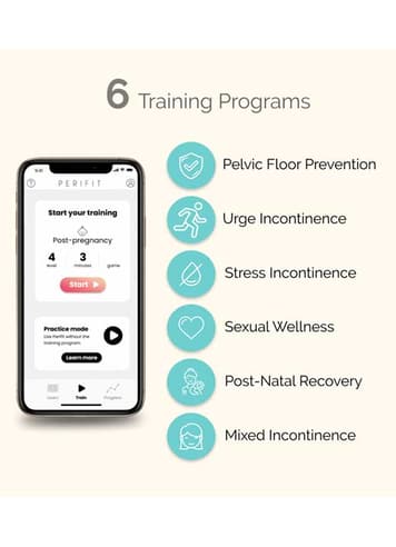 Sexleketøy for henne - Perifit bekkenbunnstrener med app rosa - bilde 5