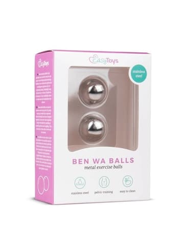 Sexleketøy for henne - EasyToys vaginakuler Ben Wa sølv - bilde 2