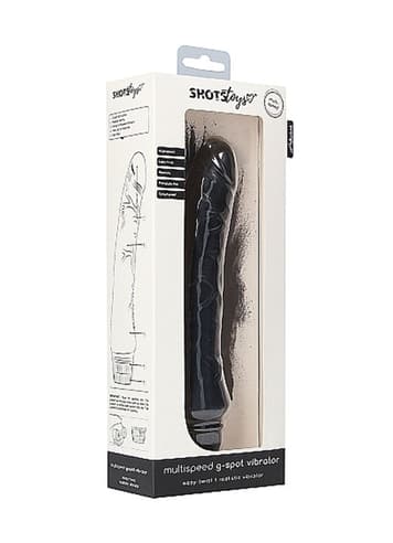 Vibrator - G-punktvibrator lang trinnløs sort - bilde 8