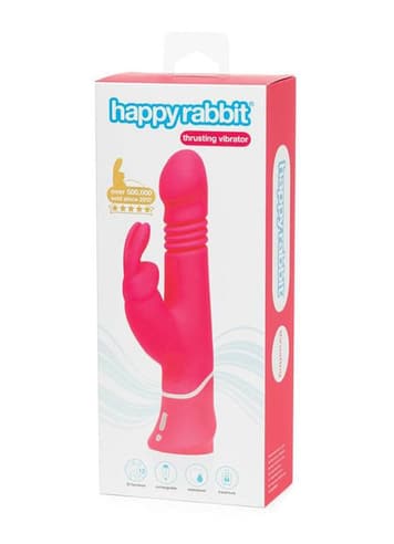 Sexleketøy for henne - Rabbitvibrator Happy Rabbit Thrusting - bilde 7