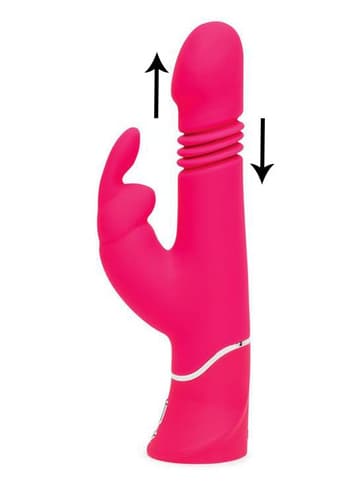 Sexleketøy for henne - Rabbitvibrator Happy Rabbit Thrusting - bilde 2