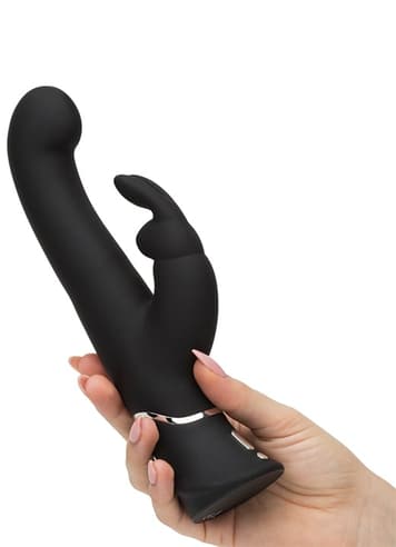 Vibrator - Rabbitvibrator Happy Rabbit G-punkt sort - bilde 3